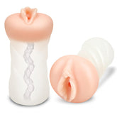 ZOLO Perfect Girlfriend - Transparent, Dual-Density Stroker for Delightful Solo Pleasure Masturbators and Strokers